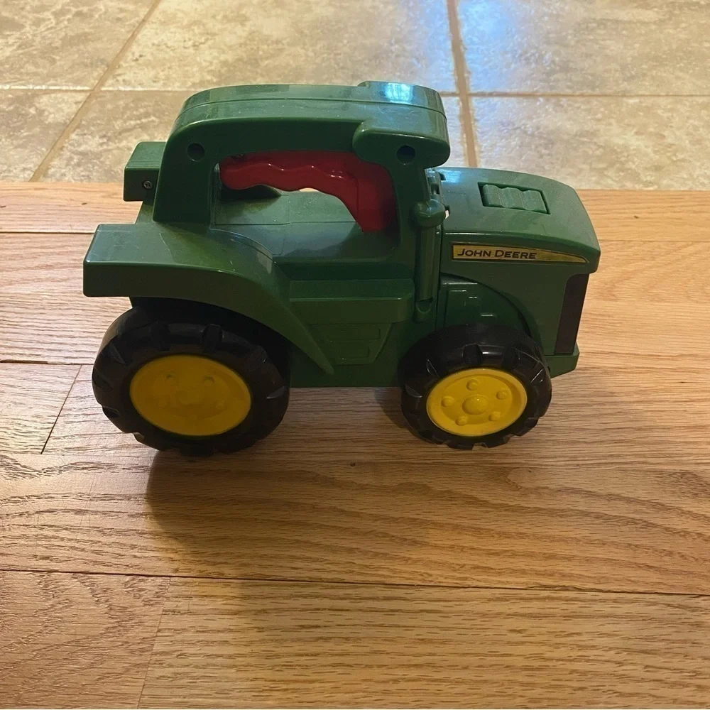 John Deere Tractor Flash Light Kids Toy Push Green